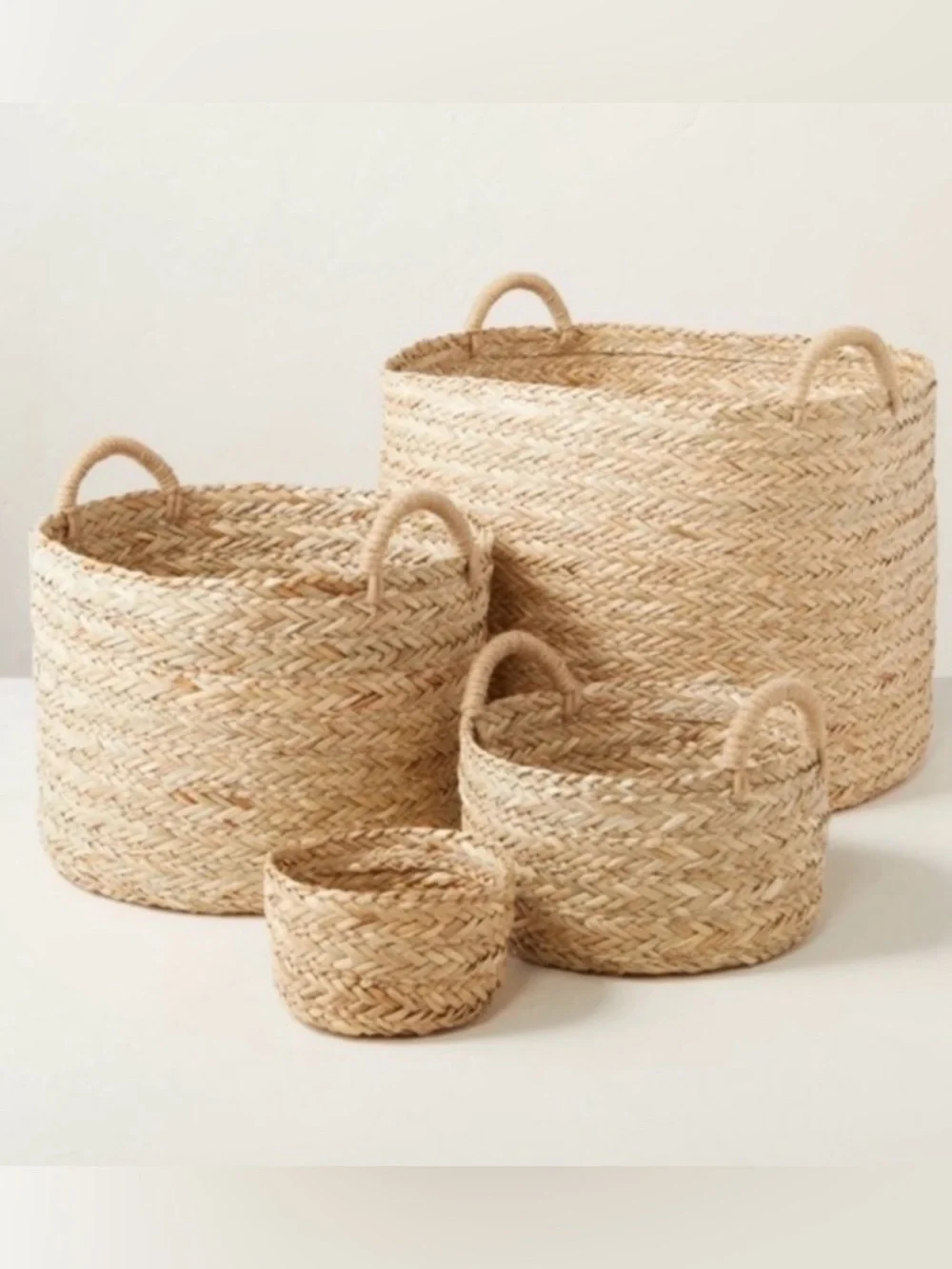 Hearth & Hand with Magnolia Braided Storage Basket, Large, LIKE NEW